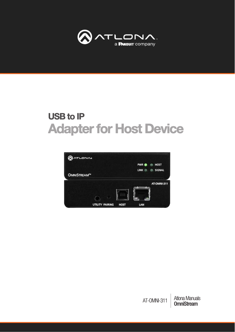 Image de la première page du manuel de l'appareil AT-OMNI-311