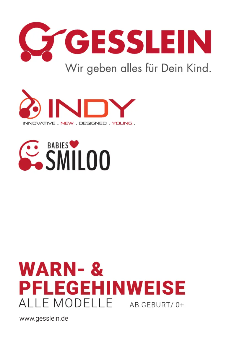 Page n°1 - Manuel d'utilisation et d'entretien Indy M2 Swing