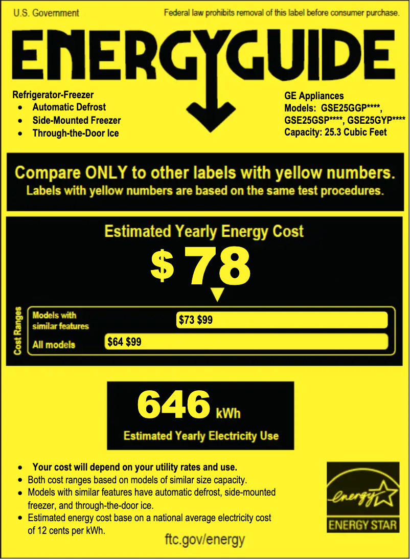 Page n°1 - Mode d'emploi GE GSE25GYPFS
