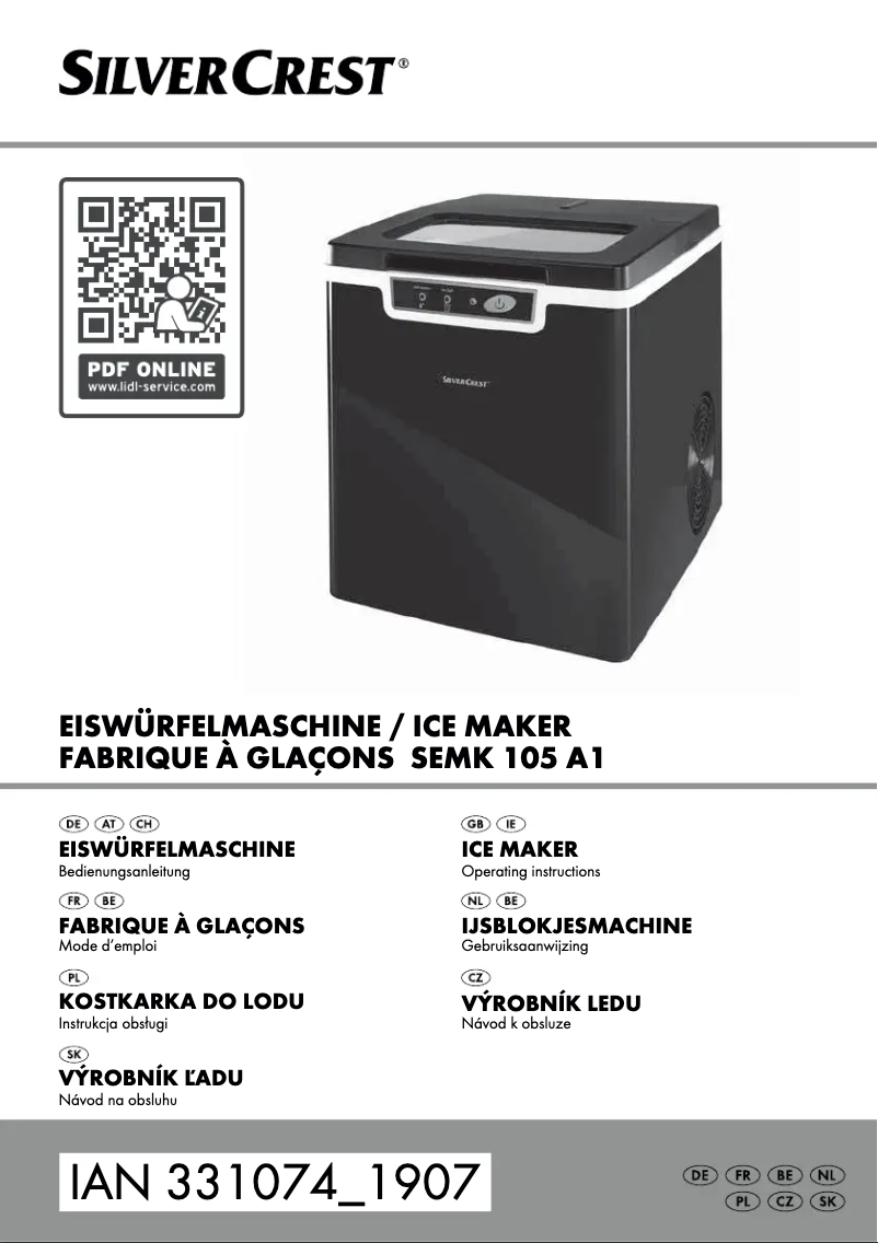 Image de la première page du manuel de l'appareil SEMK 105 A1