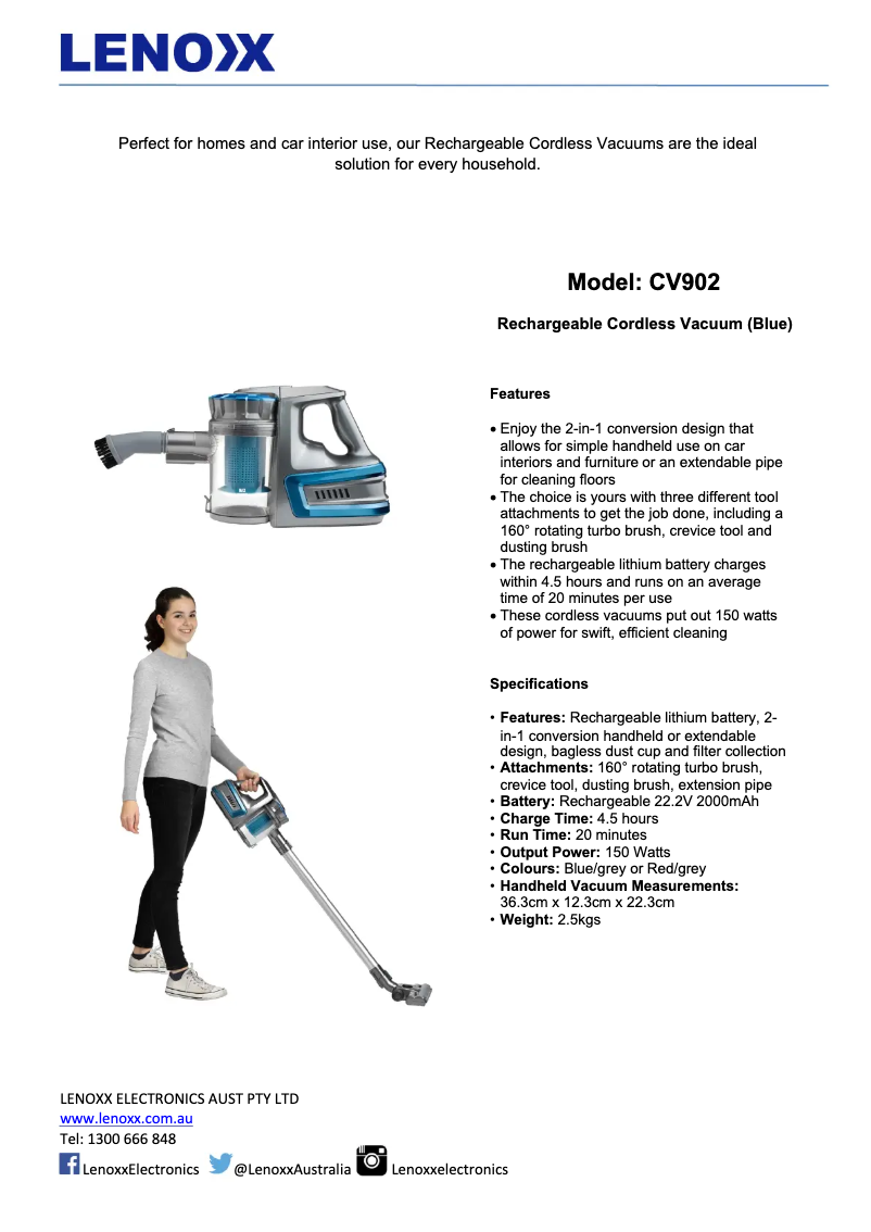 Imagen de la primera página del manual del dispositivo CV902