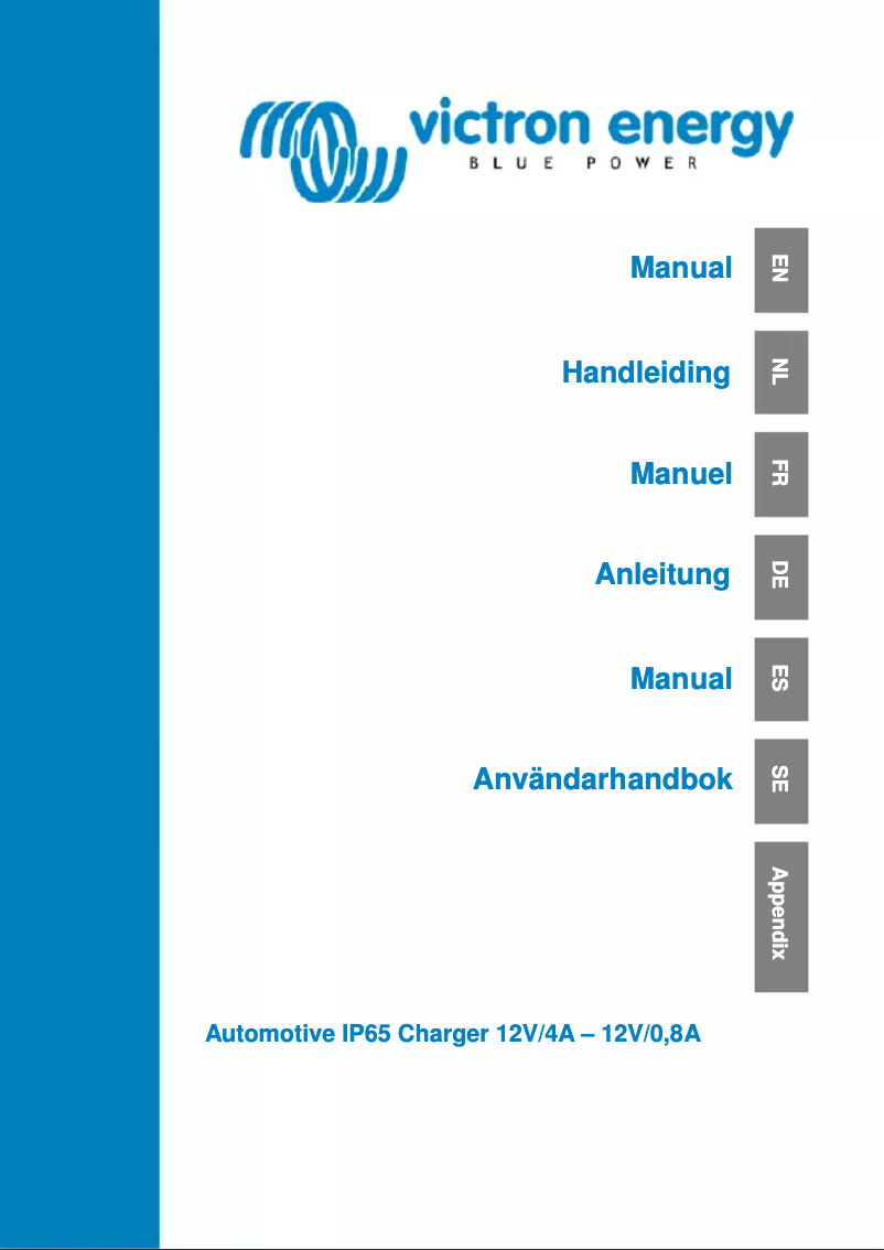 Image de la première page du manuel de l'appareil Automotive IP65