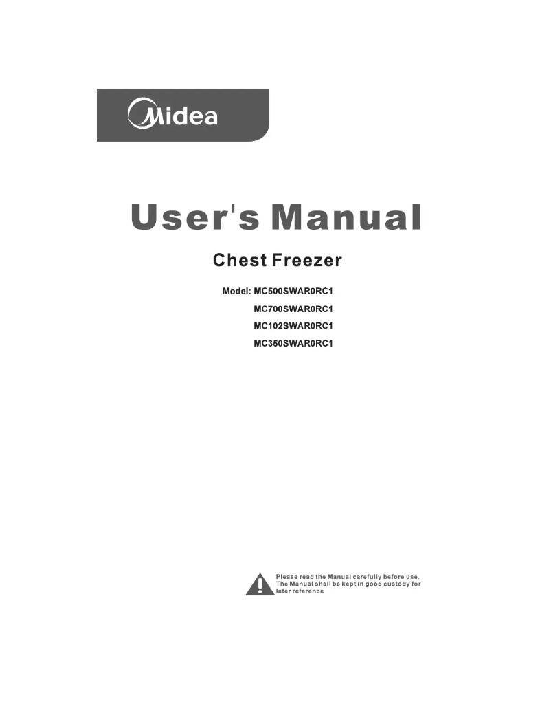 Page n°1 - Manuel utilisateur Midea MC500SWAR0RC1