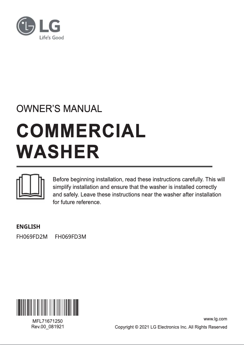 Página 1 del manual Manual de usuario LG FH069FD2M