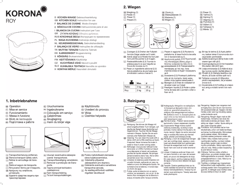 Página 1 del manual Manual de instrucciones Korona Roy 76112