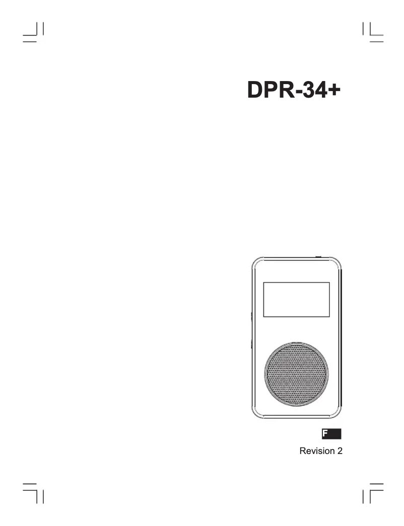 Image de la première page du manuel de l'appareil DPR-34+