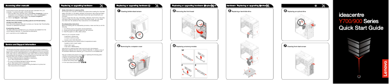 Page 1 de la notice Manuel utilisateur Lenovo Ideacentre Y700