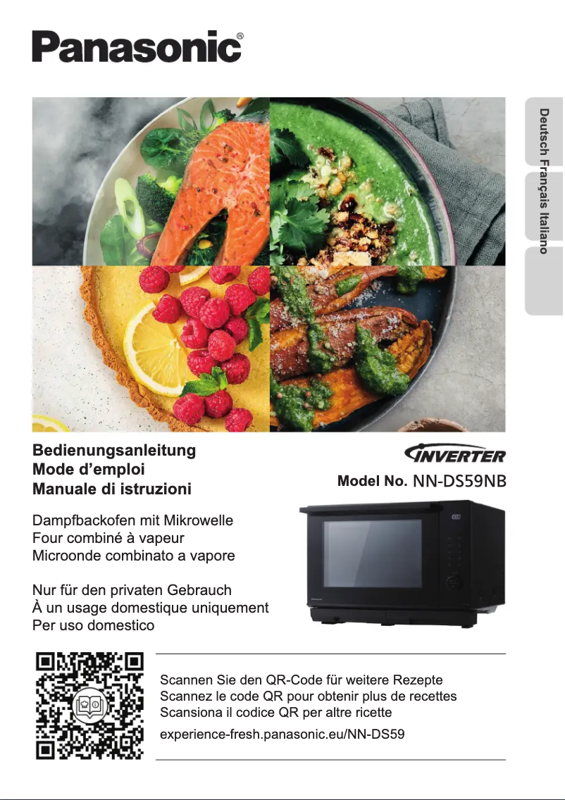 Image de la première page du manuel de l'appareil NN-DS59NB