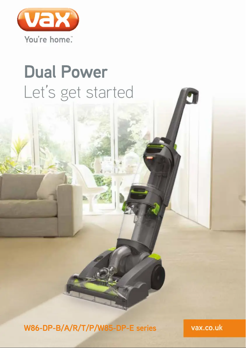 Página 1 del manual Manual de usuario Vax Dual Power W86-DP-A