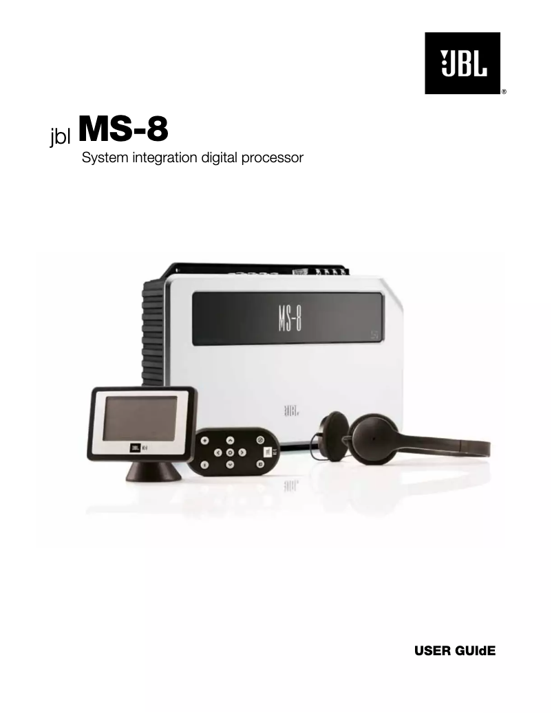 Page n°1 - Manuel utilisateur JBL MS-8