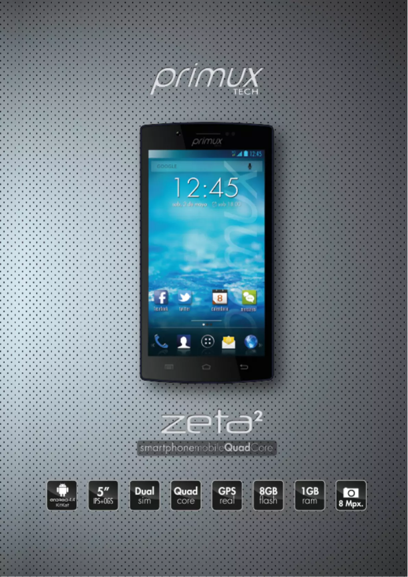 Page 1 de la notice Manuel utilisateur Primux Alpha Zeta 2