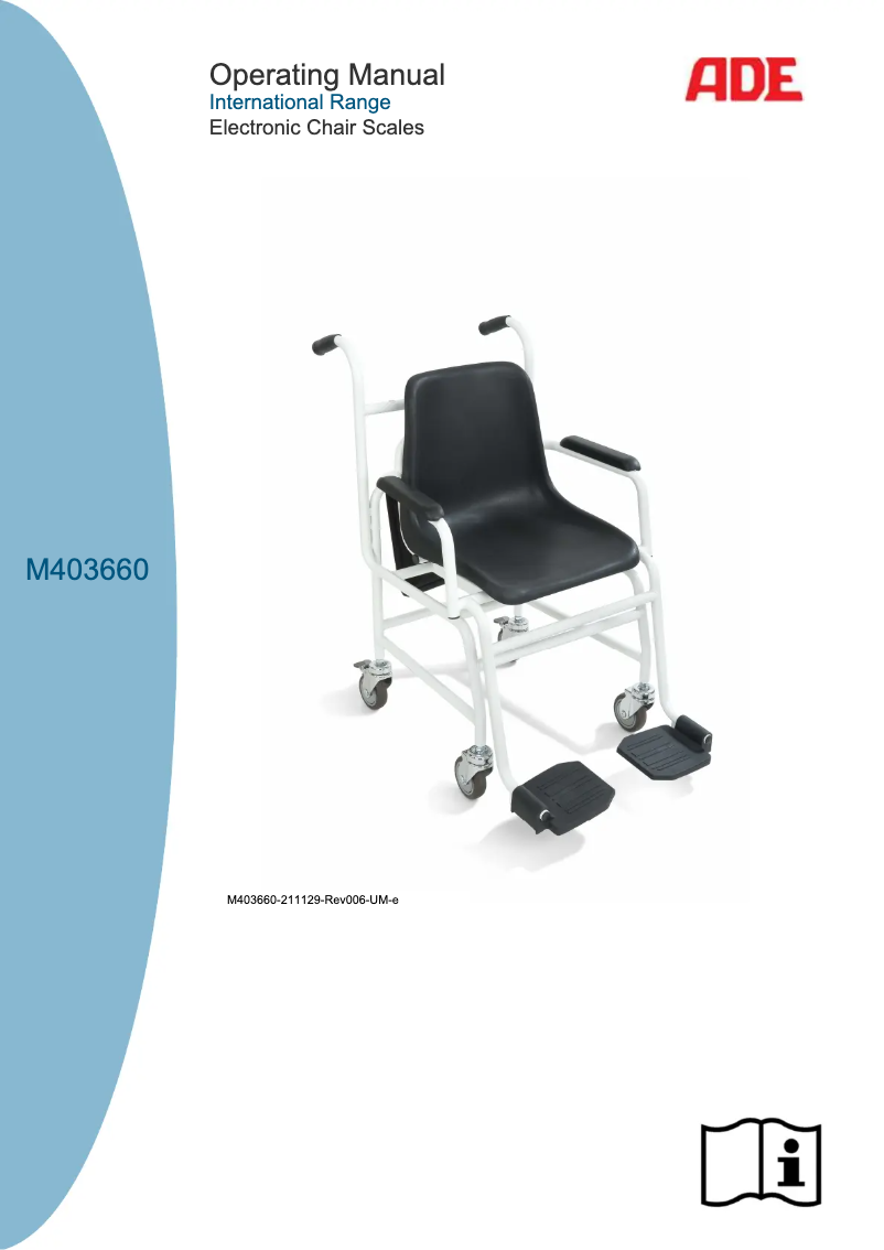 Page n°1 - Manuel utilisateur ADE M403660