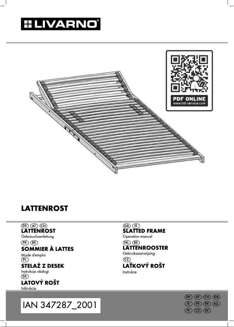 Image de la première page du manuel de l'appareil IAN 347287