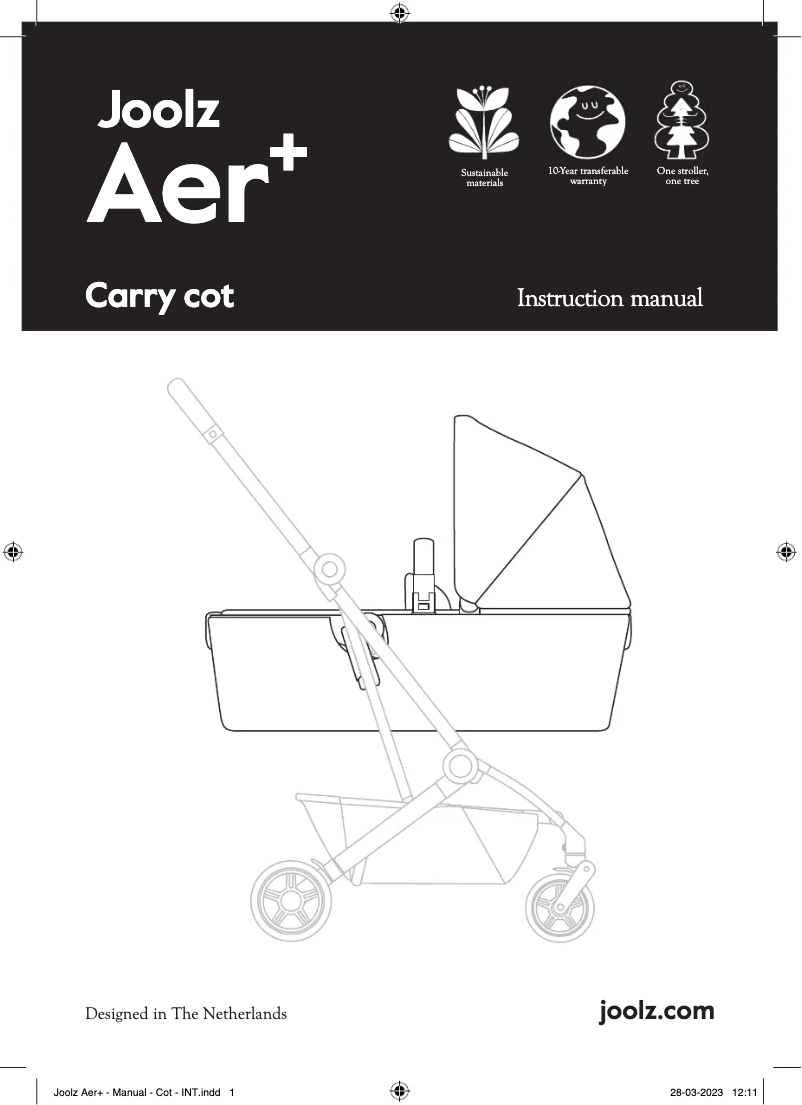 Page 1 de la notice Manuel utilisateur Joolz Aer+