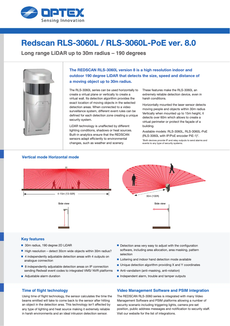 Image de la première page du manuel de l'appareil RLS-3060L