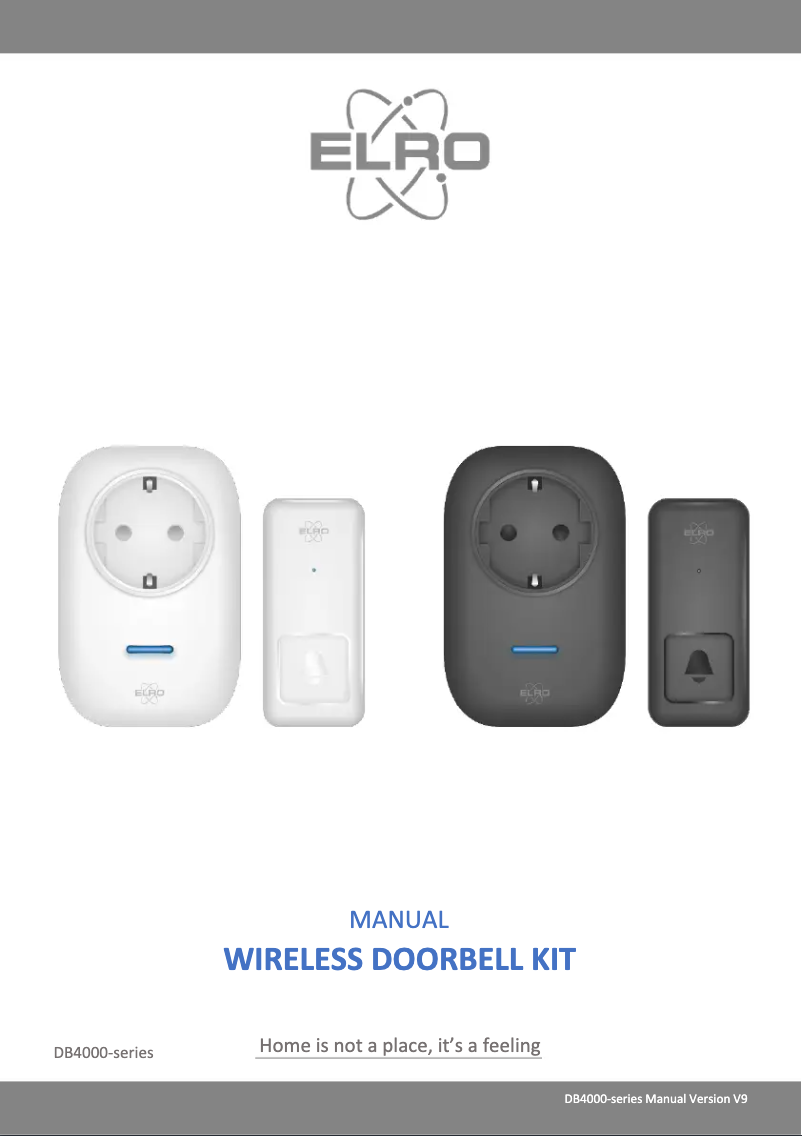 Page 1 de la notice Manuel utilisateur Elro DB4000