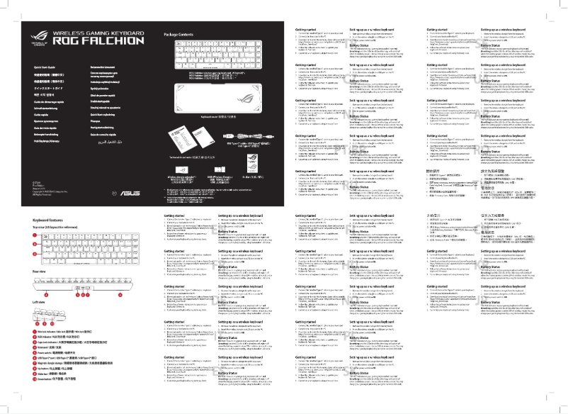 Page 1 de la notice Manuel utilisateur Asus ROG Falchion