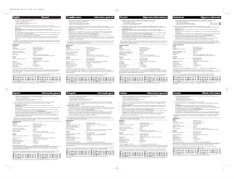 Page 1 de la notice Manuel utilisateur Philips HC8430