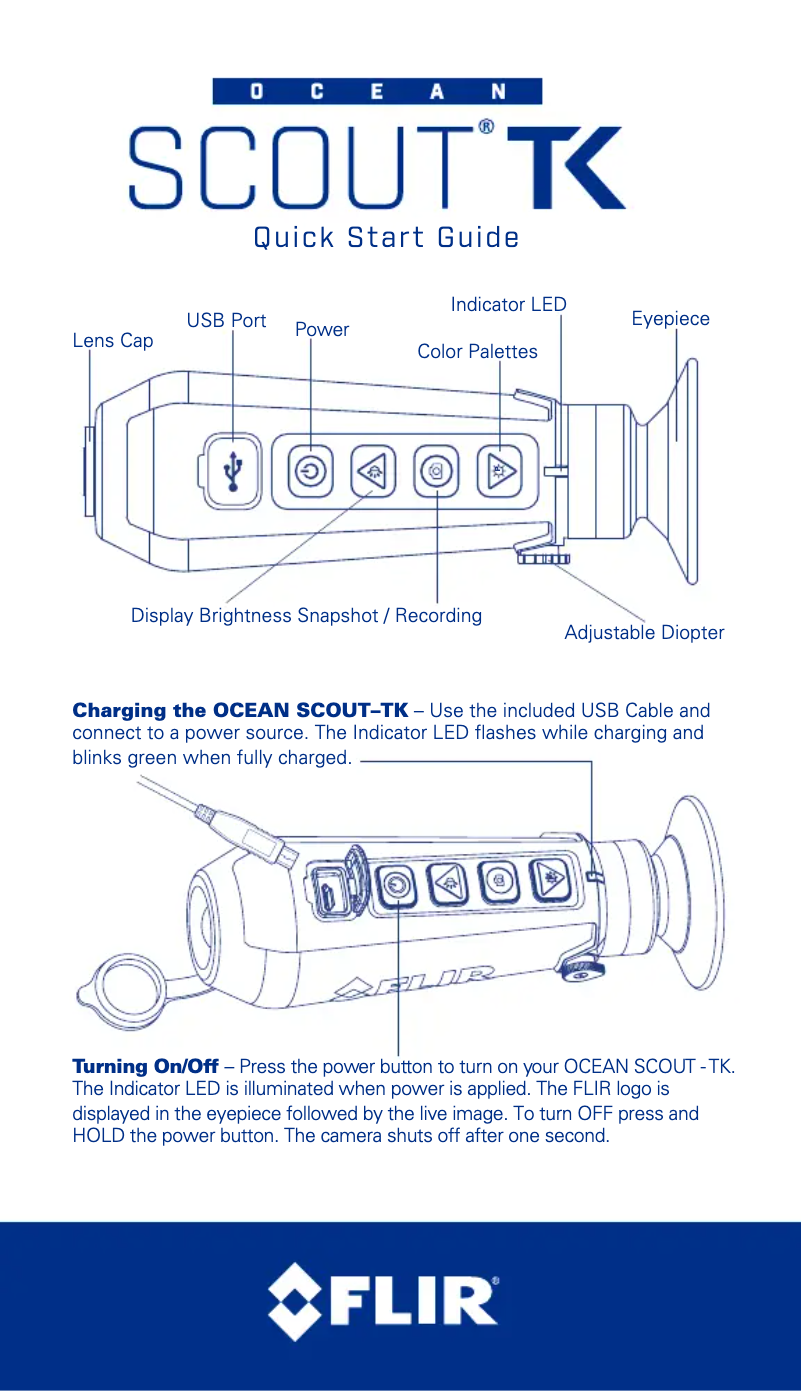 Page 1 de la notice Manuel utilisateur FLIR Ocean Scout TK