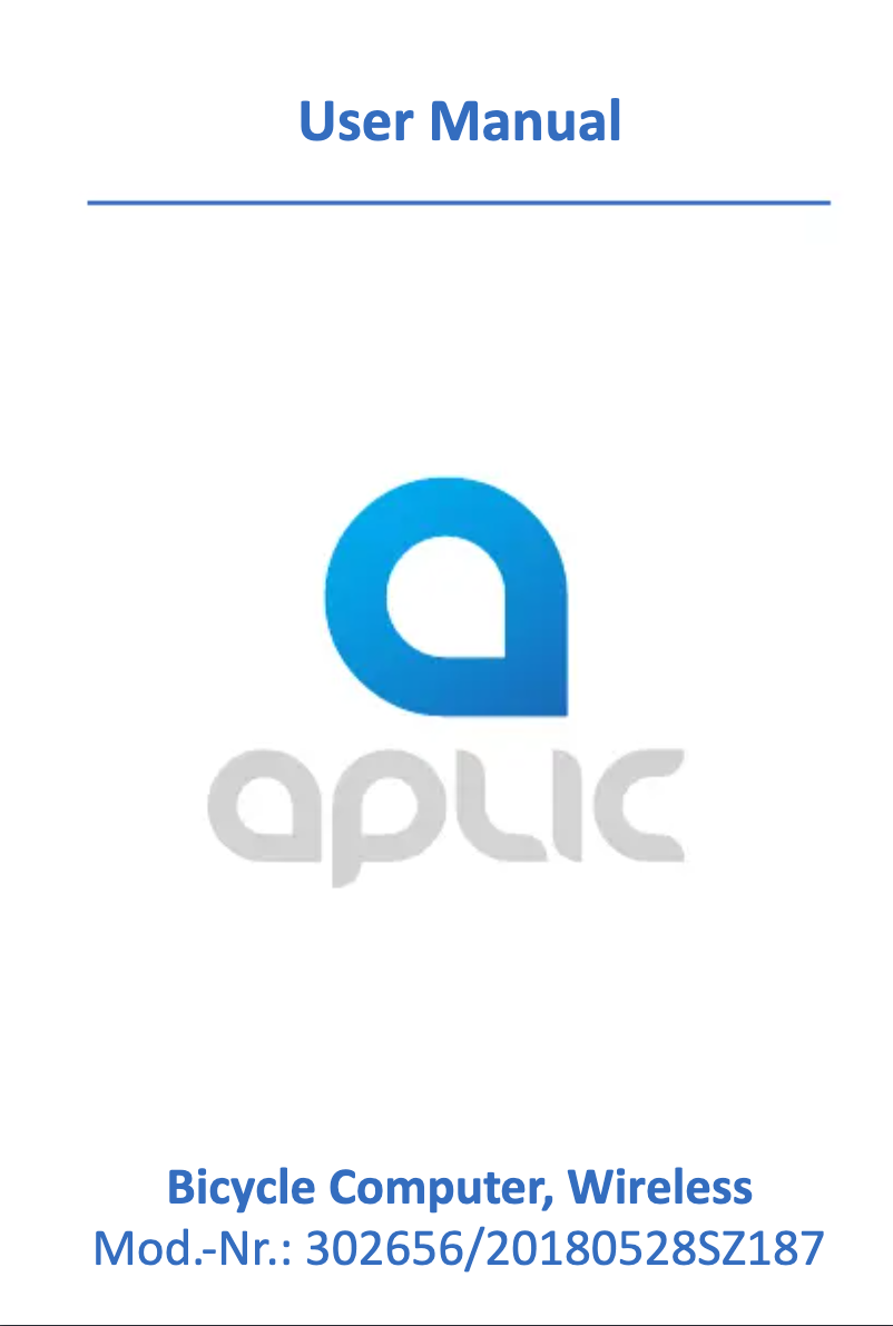 Page 1 de la notice Manuel utilisateur Aplic 302656