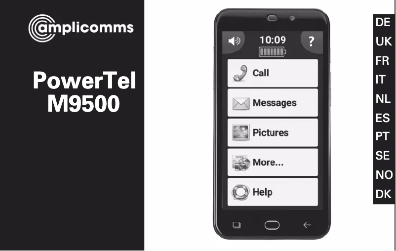 Image de la première page du manuel de l'appareil PowerTel M9500