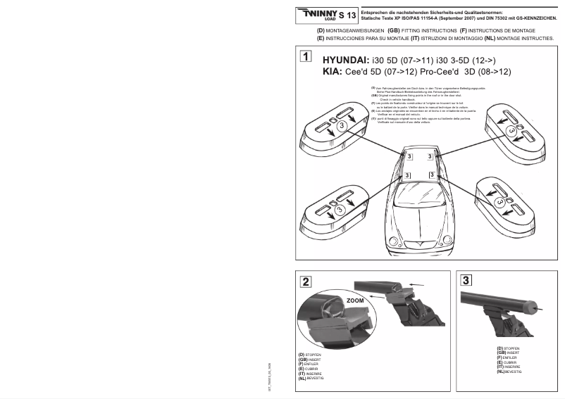 Image de la première page du manuel de l'appareil S 13