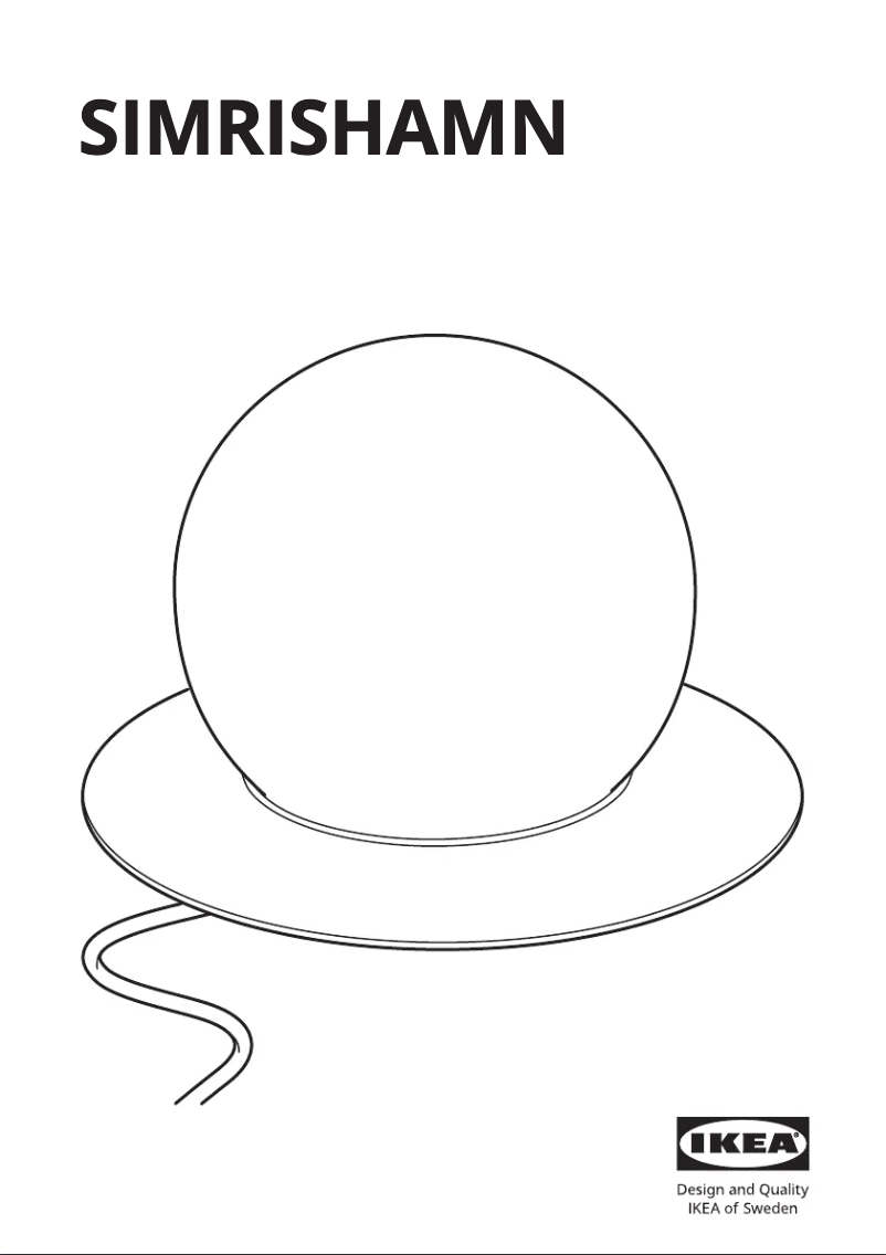 Image de la première page du manuel de l'appareil SIMRISHAMN 404.377.97