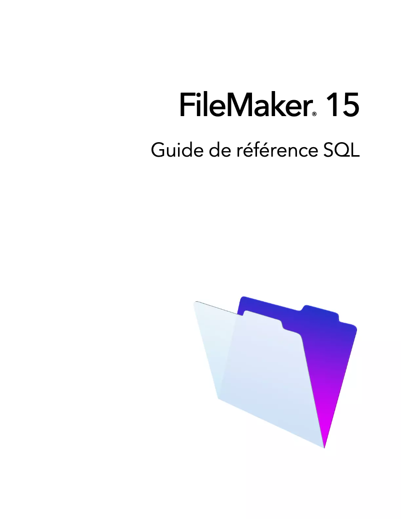 Página 1 del manual Manual de usuario FileMaker Pro 15