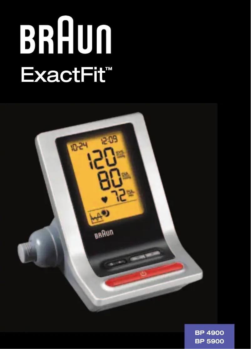 Page 1 de la notice Manuel utilisateur Braun ExactFit 5 BP5900