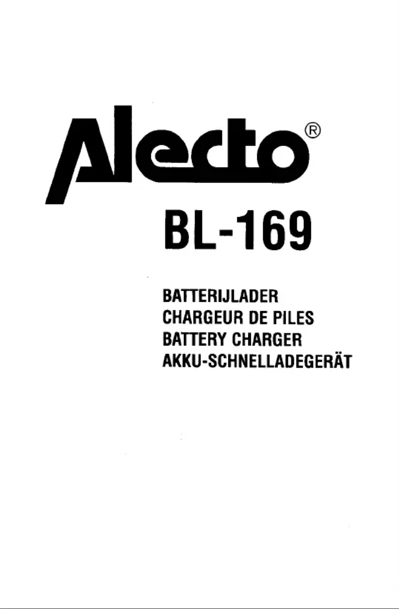 Page 1 de la notice Manuel utilisateur Alecto BL-169