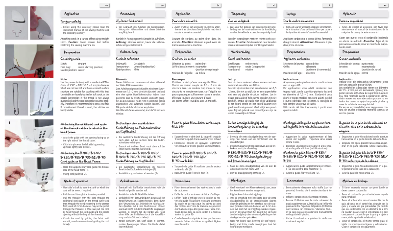 Page 1 de la notice Manuel utilisateur Bernina 43