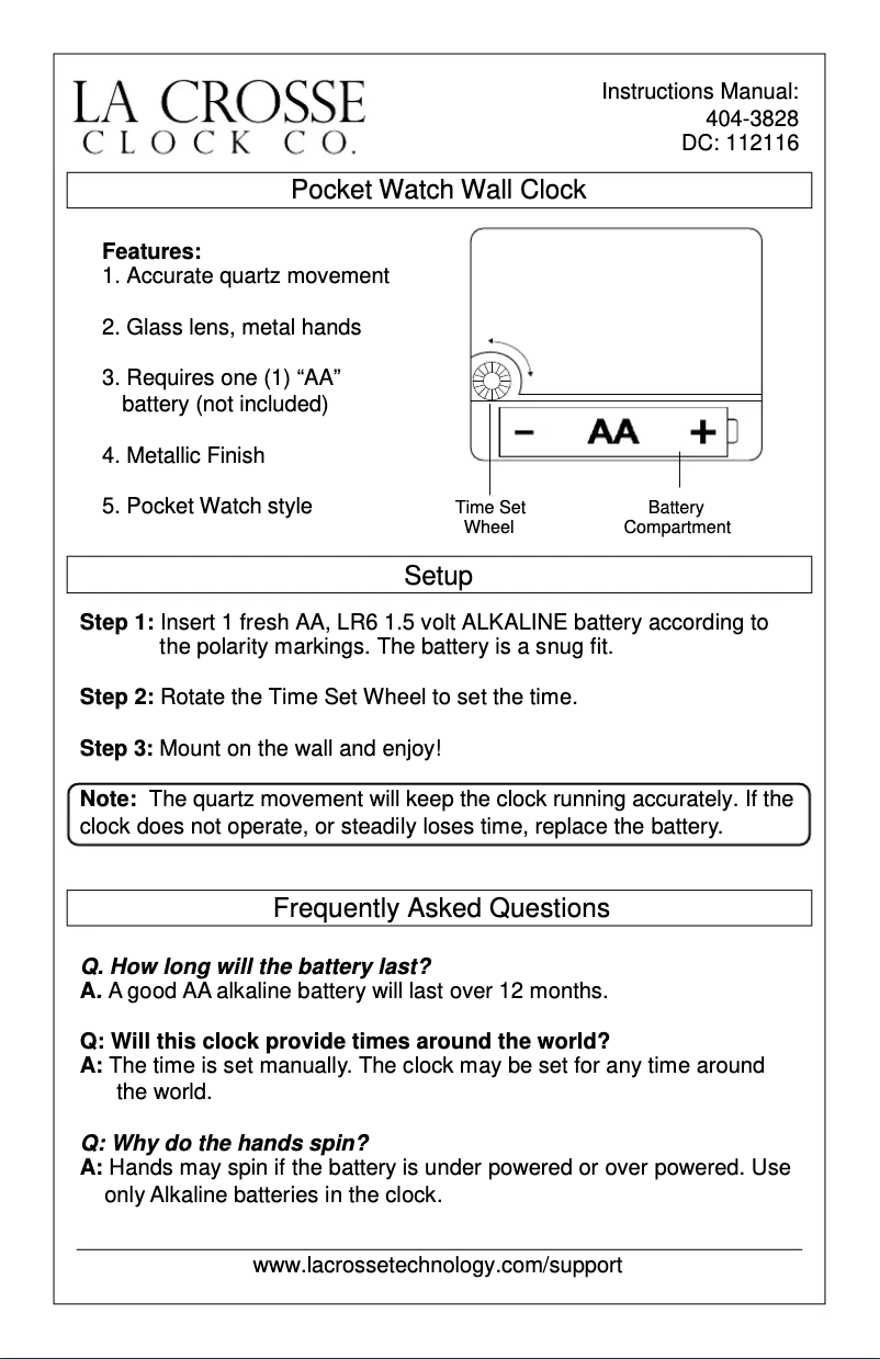 Image de la première page du manuel de l'appareil 404-3828