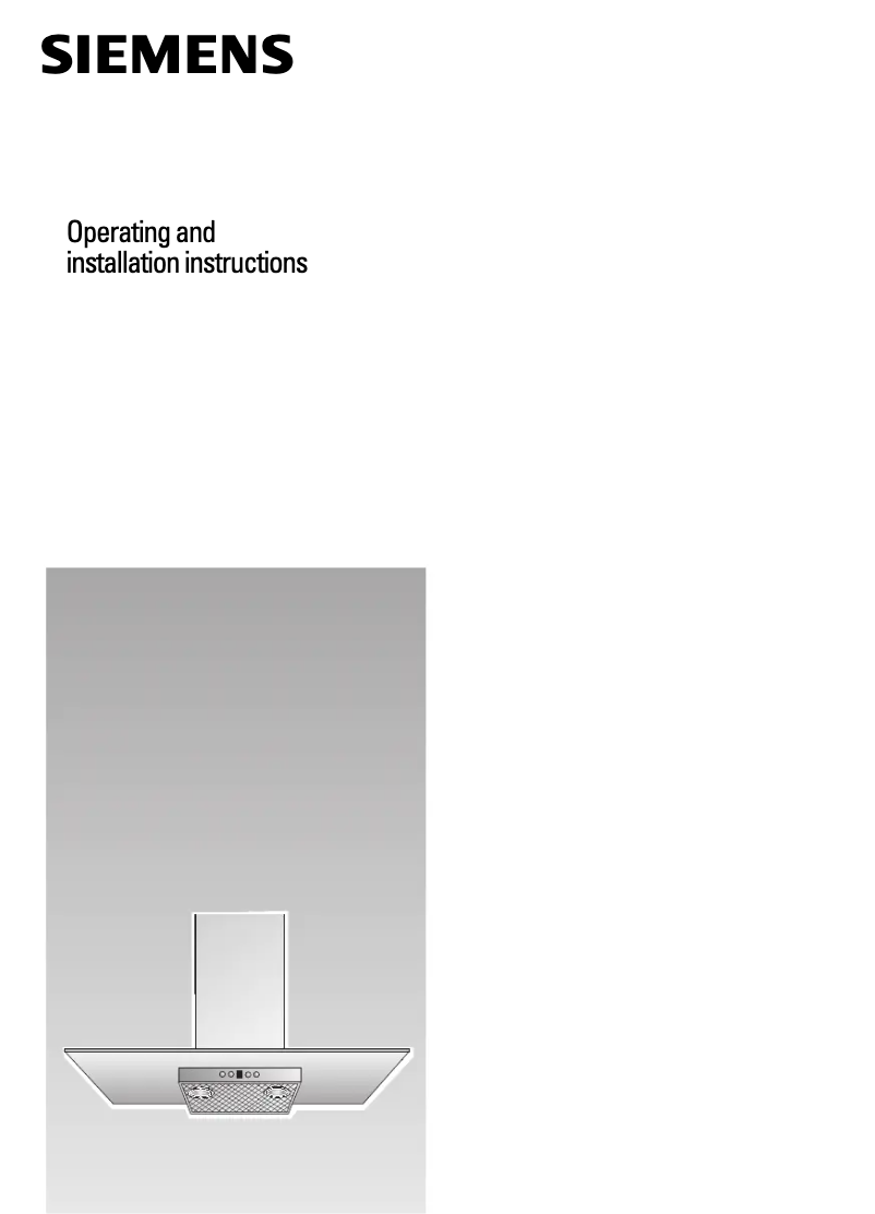 Page 1 de la notice Manuel utilisateur Siemens LC957GB40B