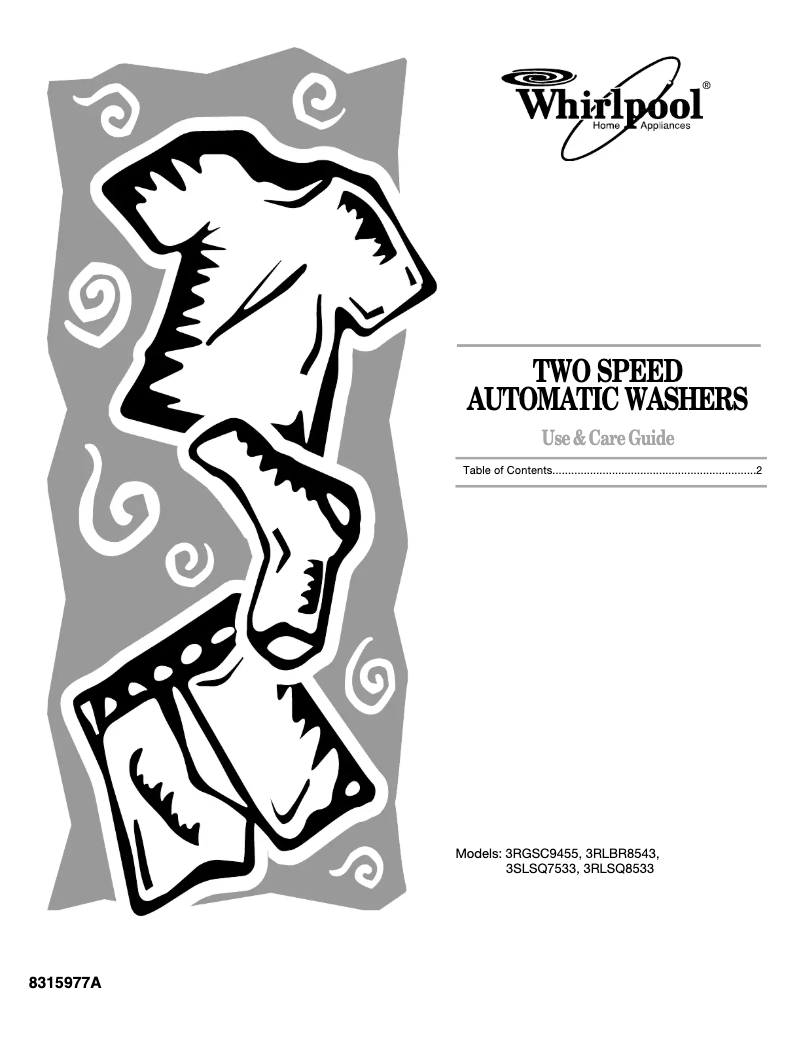 Page 1 de la notice Manuel utilisateur Whirlpool 3RGSC9455