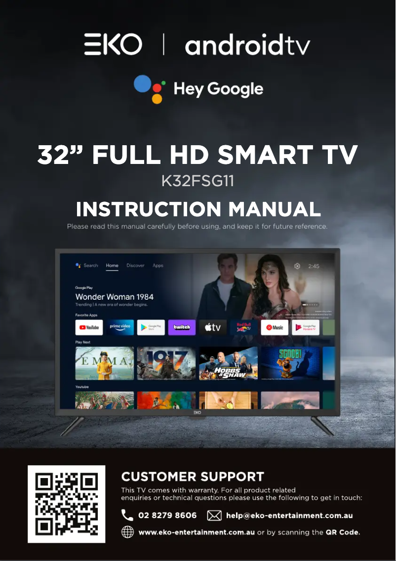 Page 1 de la notice Manuel utilisateur EKO K32FSG11