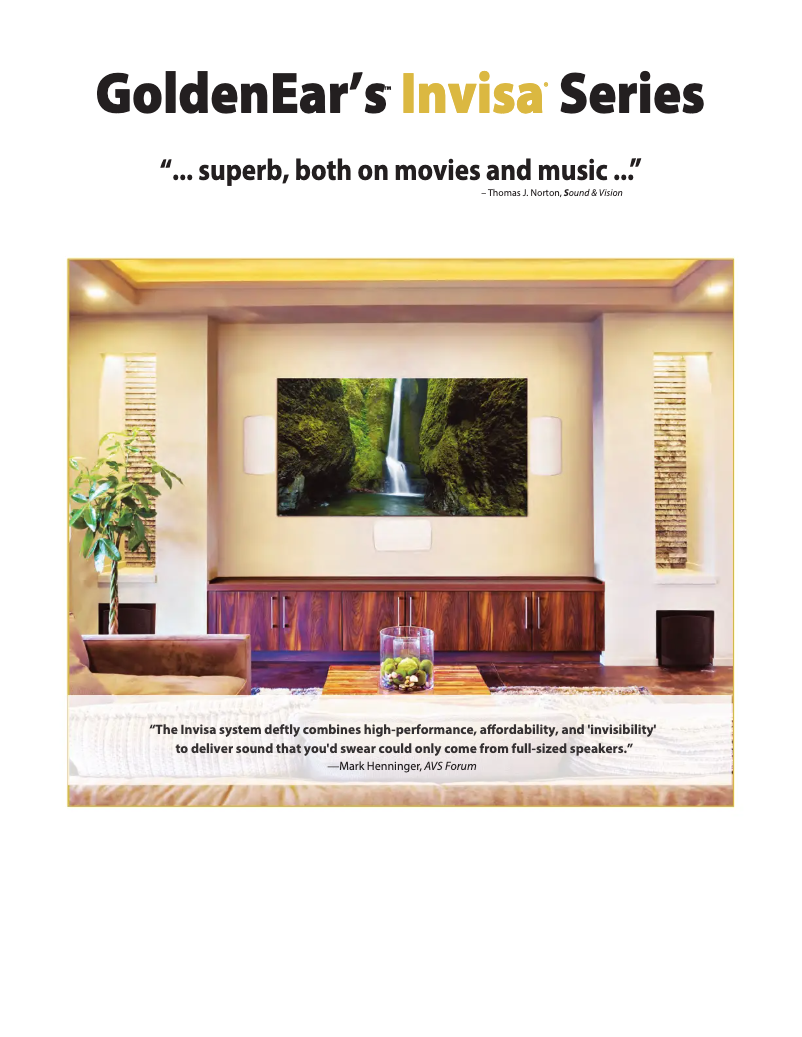 Page n°1 - Brochure GoldenEar Invisa JPS