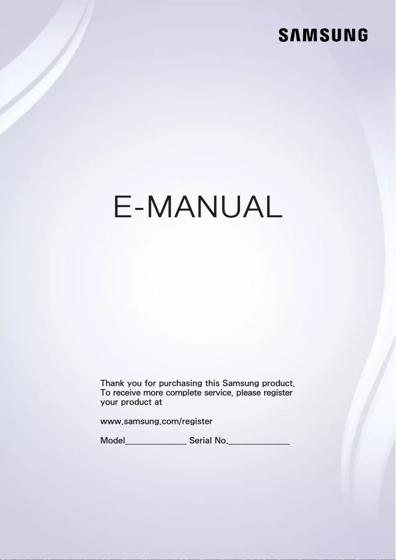 Image de la première page du manuel de l'appareil UN32J4300DF