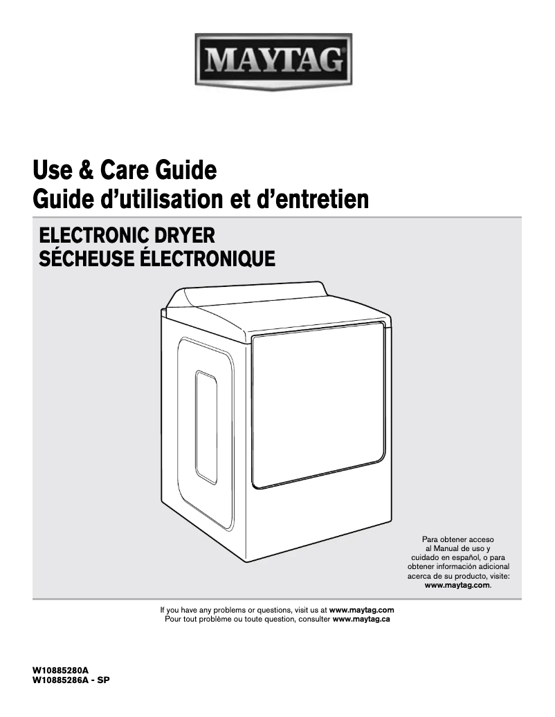 Page n°1 - Mode d'emploi Maytag MGDB955FC