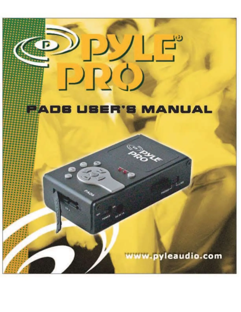 Page n°1 - Manuel utilisateur Pyle Pro PAD6