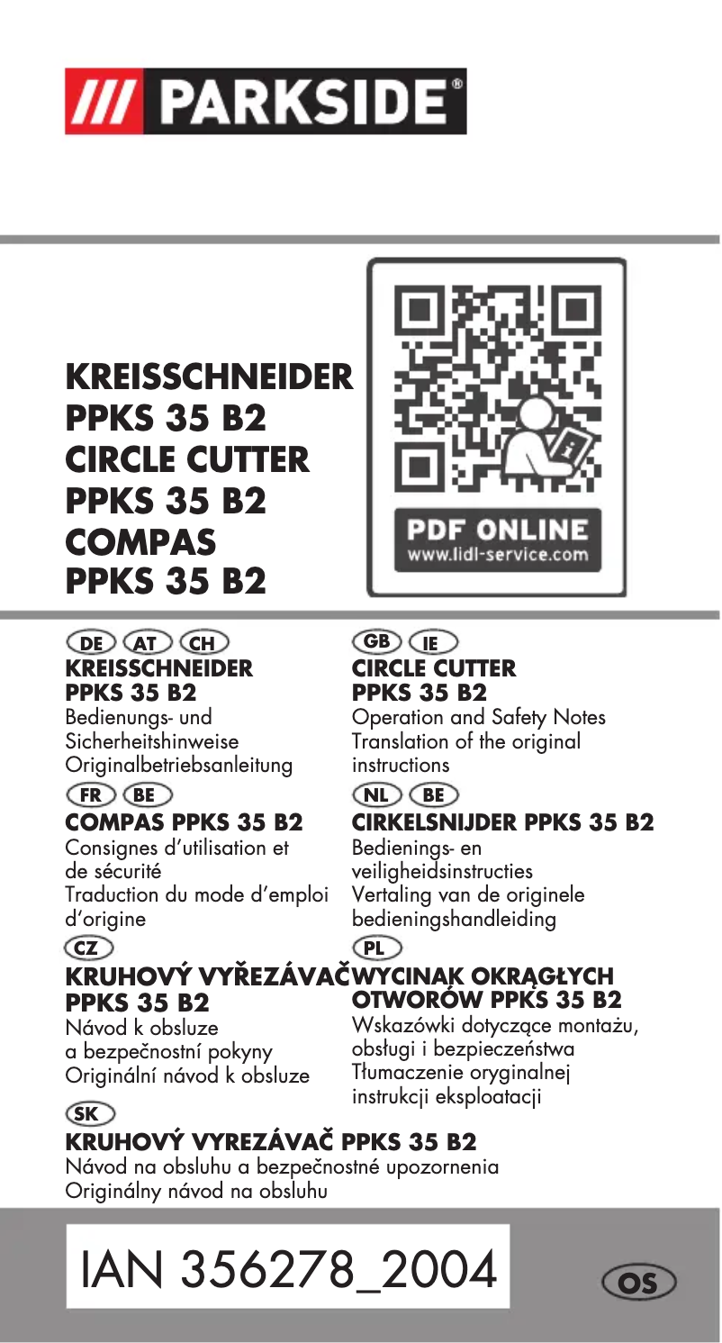 Page n°1 - Manuel utilisateur Parkside PDES 4 B2