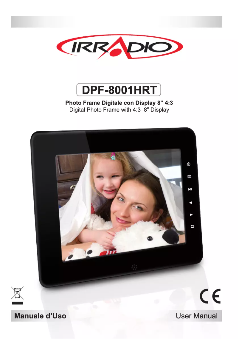 Page 1 de la notice Manuel utilisateur Irradio DPF 8001HRT