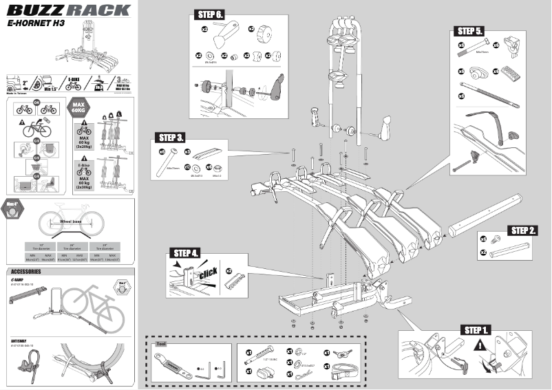 Página 1 del manual Manual de usuario Buzz Rack E-Hornet H3