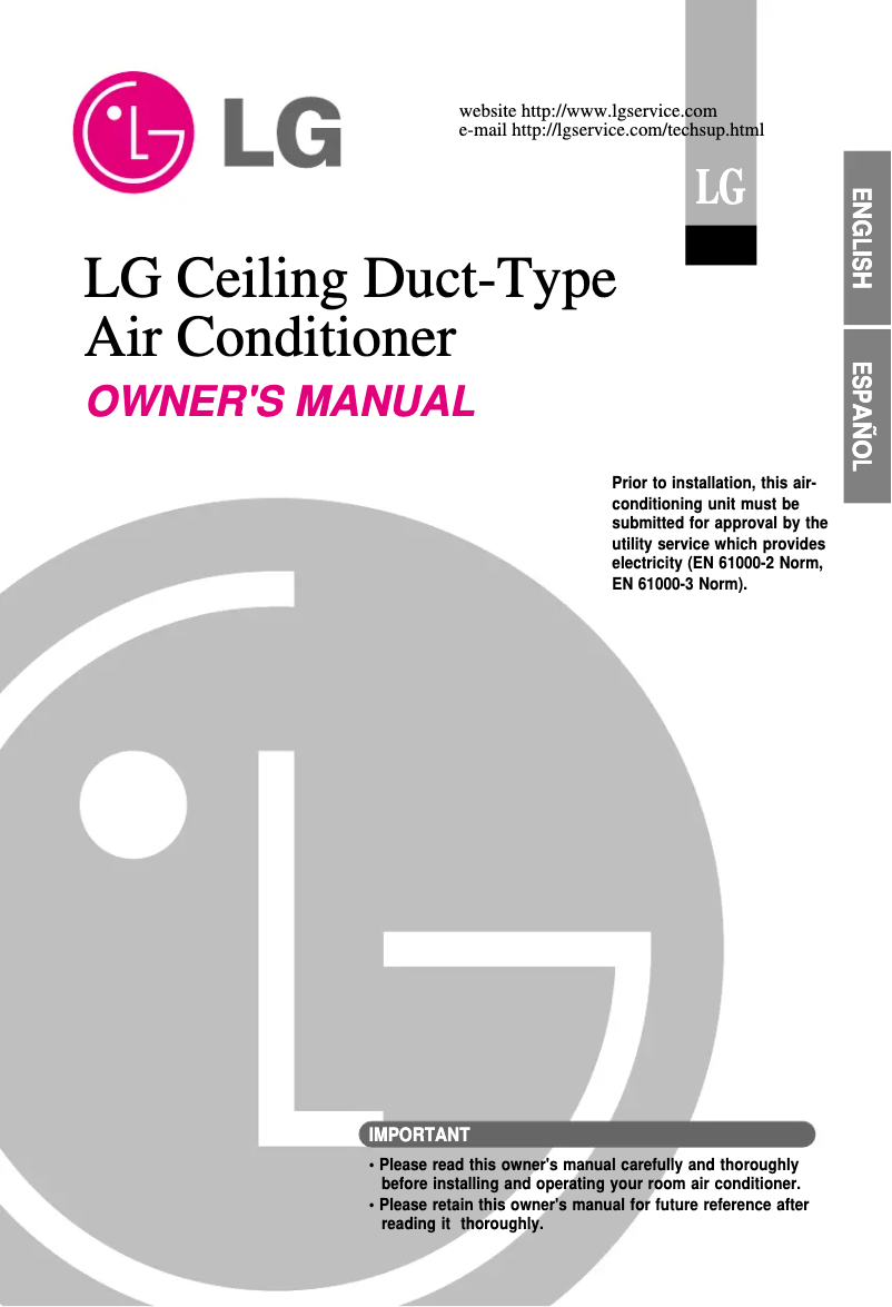 Página 1 del manual Manual de usuario LG ABNH186HLAC