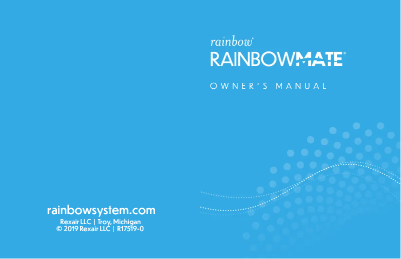 Page n°1 - Manuel utilisateur Rainbow Mate