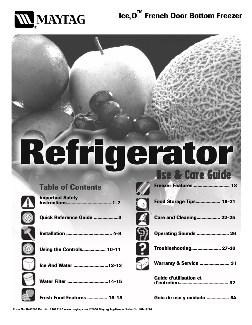 Page 1 de la notice Manuel utilisateur Maytag MFI2670XEM