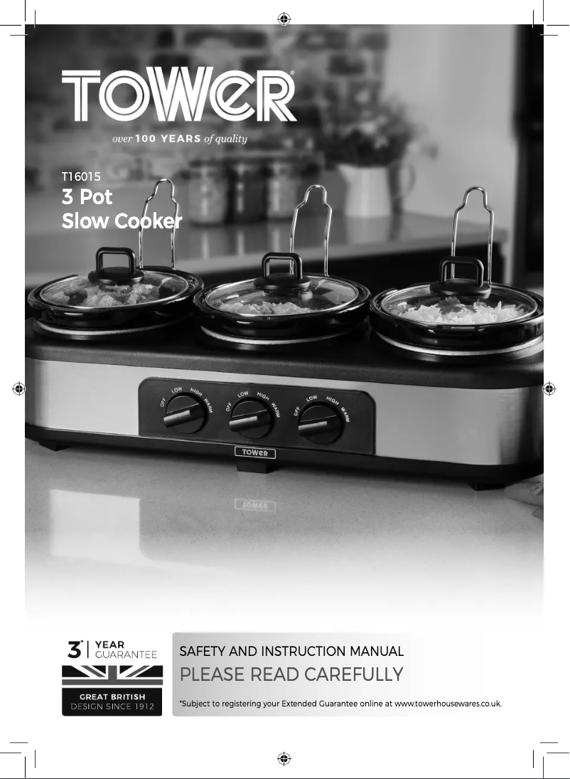 Page 1 de la notice Manuel utilisateur Tower T16015