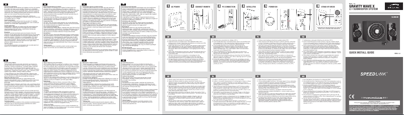 Imagen de la primera página del manual del dispositivo GRAVITY WAVE X