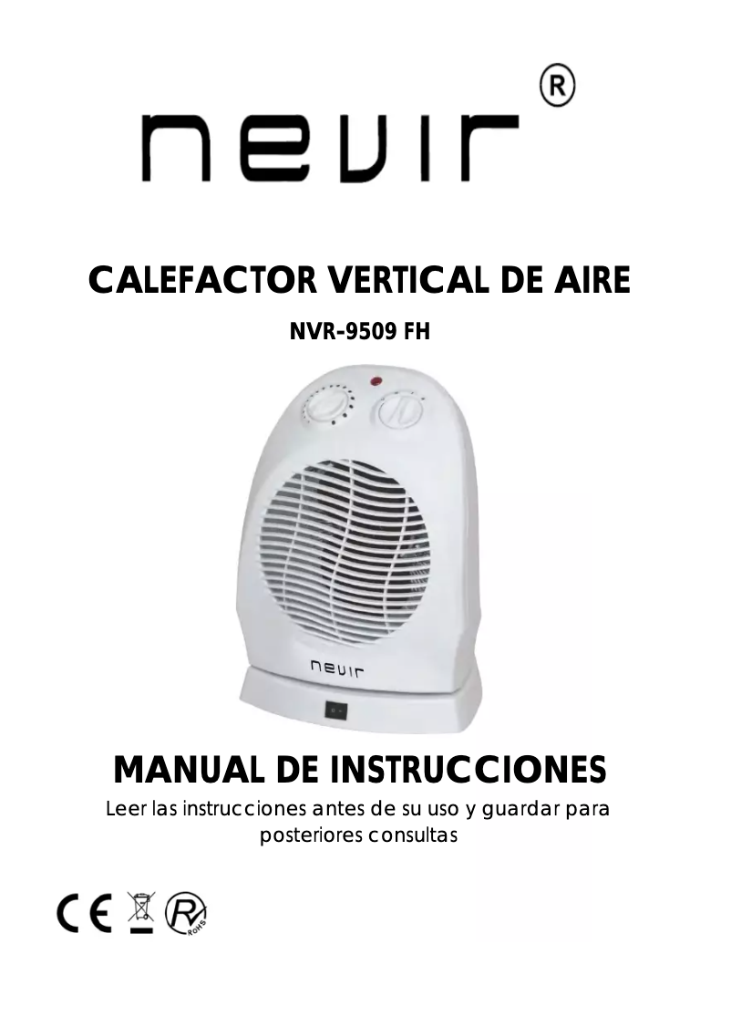 Page n°1 - Manuel utilisateur Nevir NVR-9509 FH