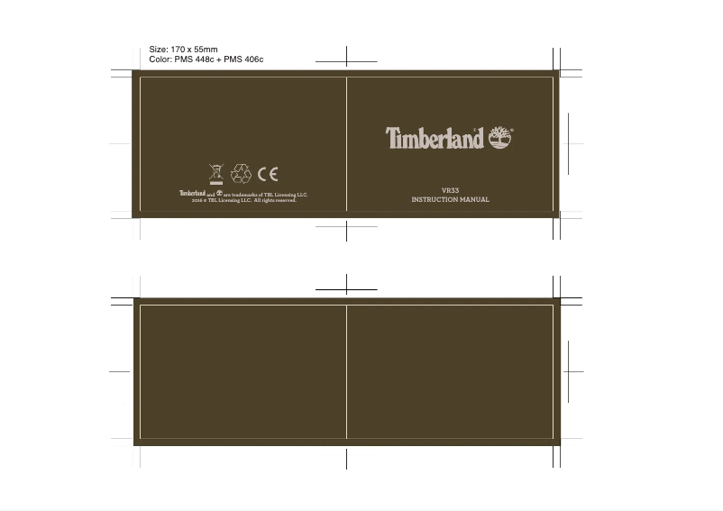 Page 1 de la notice Manuel utilisateur Timberland Westerdale TBL.15360