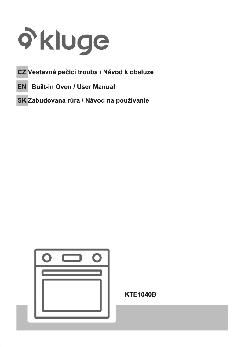 Page n°1 - Mode d'emploi Kluge KTE1040B